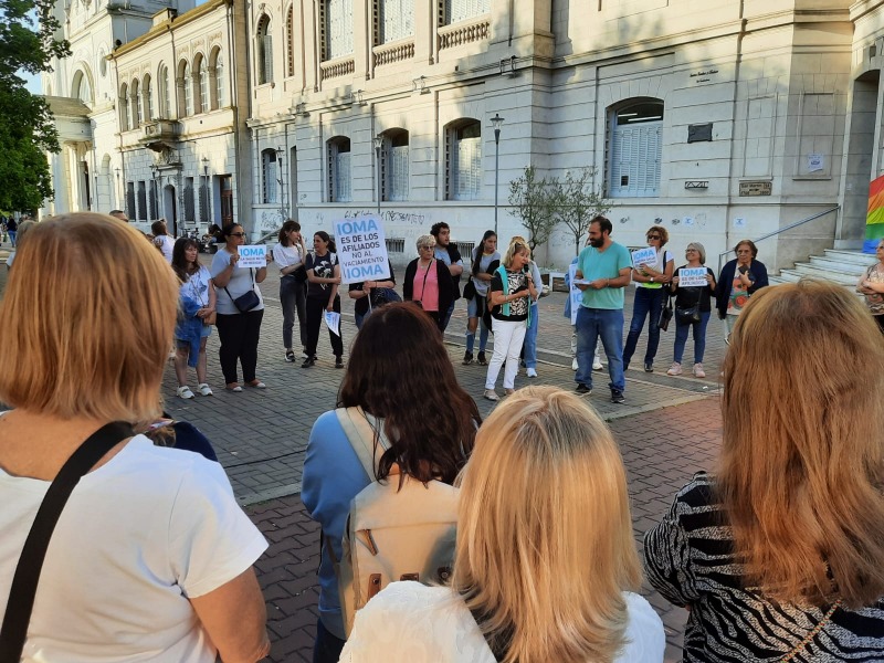 Afiliados a Ioma realizaron una nueva manifestacin